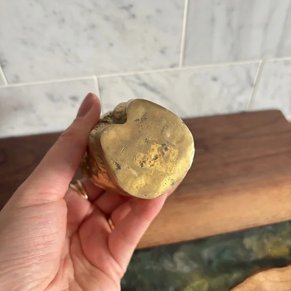 Vintage 4” Brass Owl Figurine - Picture 8 of 8